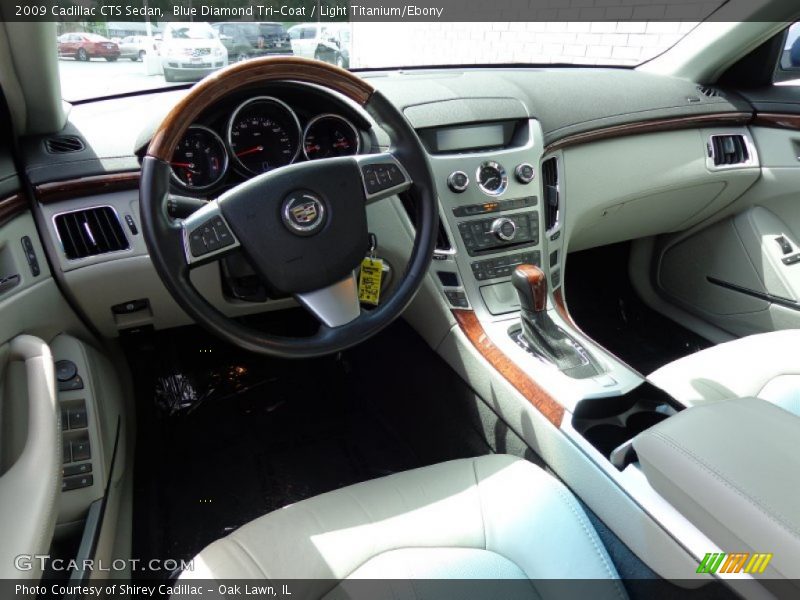 Blue Diamond Tri-Coat / Light Titanium/Ebony 2009 Cadillac CTS Sedan
