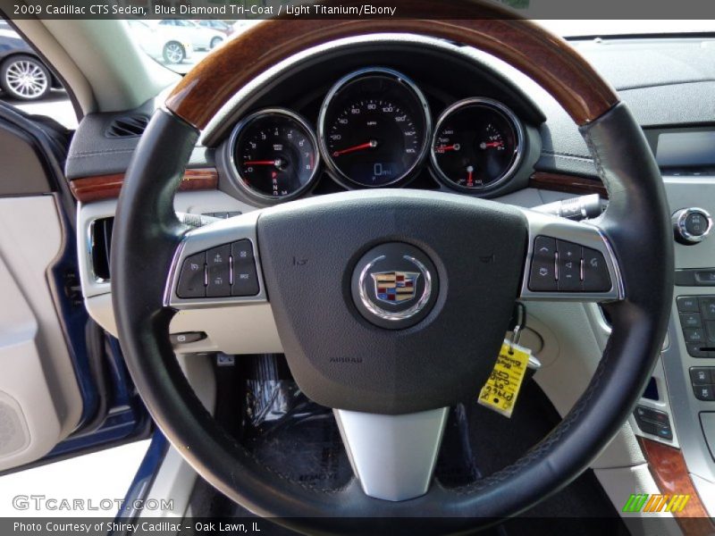 Blue Diamond Tri-Coat / Light Titanium/Ebony 2009 Cadillac CTS Sedan
