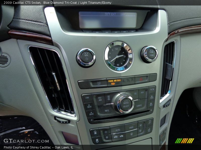 Blue Diamond Tri-Coat / Light Titanium/Ebony 2009 Cadillac CTS Sedan