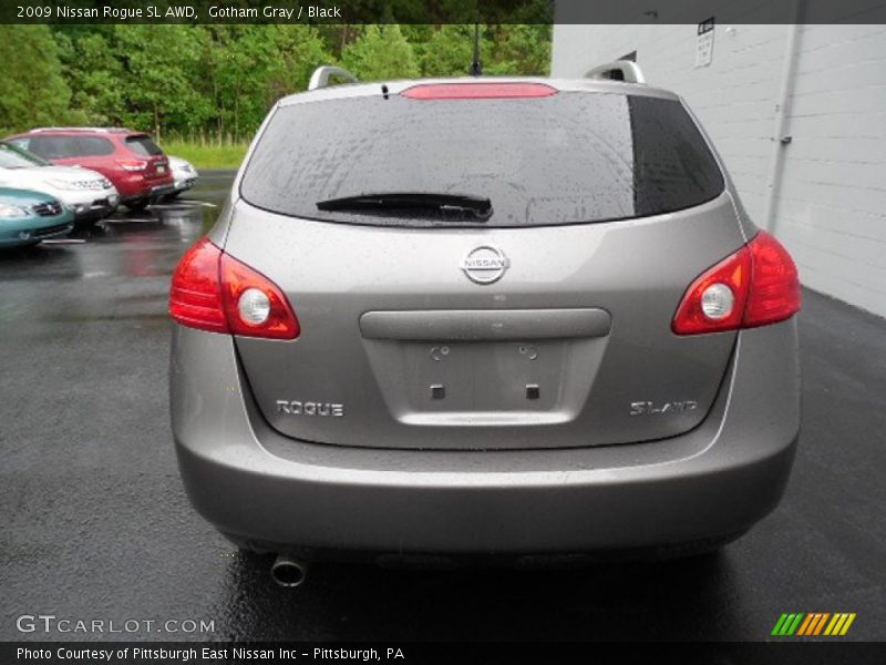 Gotham Gray / Black 2009 Nissan Rogue SL AWD
