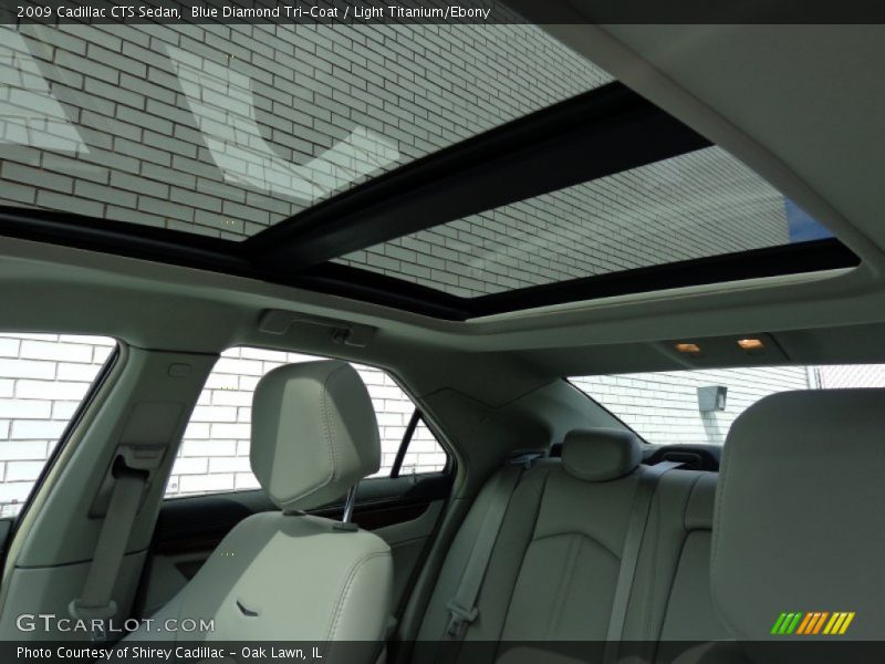Blue Diamond Tri-Coat / Light Titanium/Ebony 2009 Cadillac CTS Sedan