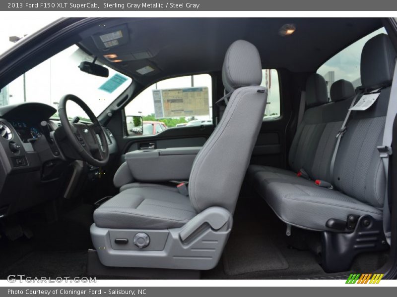 Sterling Gray Metallic / Steel Gray 2013 Ford F150 XLT SuperCab