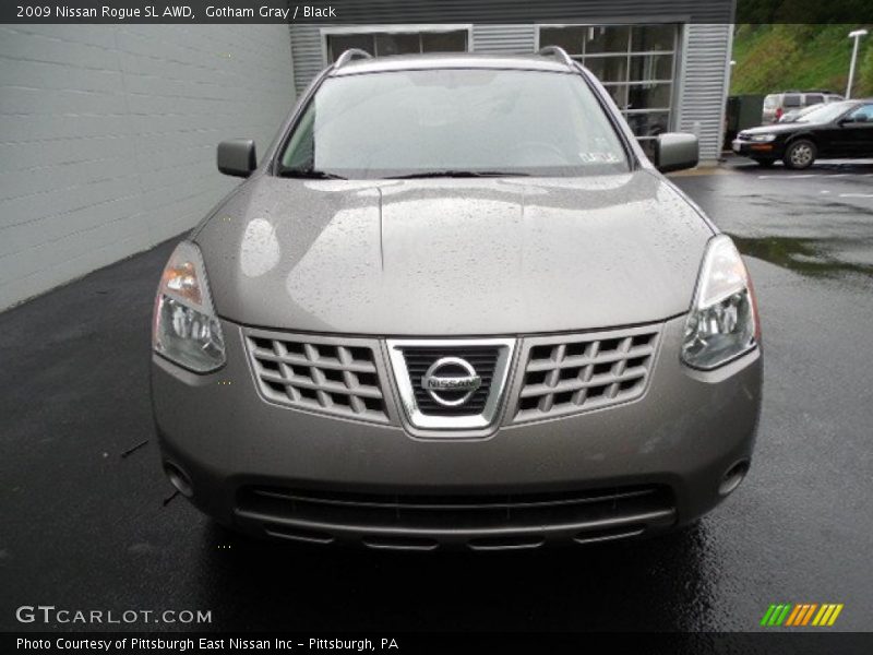 Gotham Gray / Black 2009 Nissan Rogue SL AWD