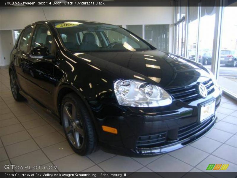 Black / Anthracite Black 2008 Volkswagen Rabbit 4 Door