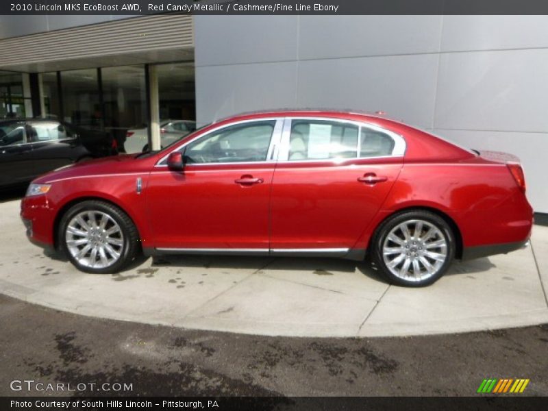 Red Candy Metallic / Cashmere/Fine Line Ebony 2010 Lincoln MKS EcoBoost AWD