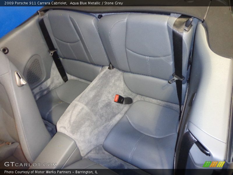 Aqua Blue Metallic / Stone Grey 2009 Porsche 911 Carrera Cabriolet