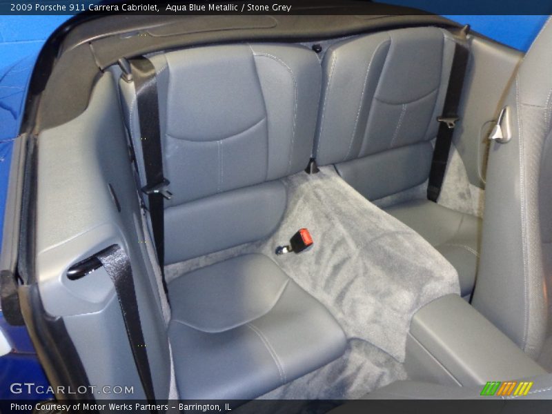 Aqua Blue Metallic / Stone Grey 2009 Porsche 911 Carrera Cabriolet