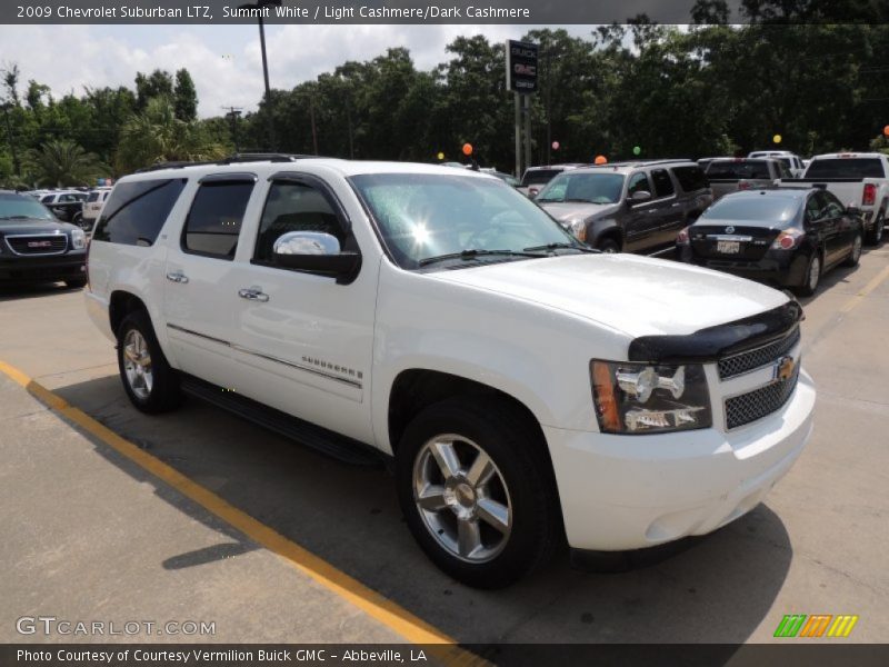 Summit White / Light Cashmere/Dark Cashmere 2009 Chevrolet Suburban LTZ