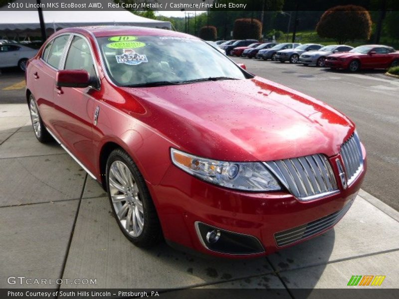 Red Candy Metallic / Cashmere/Fine Line Ebony 2010 Lincoln MKS EcoBoost AWD