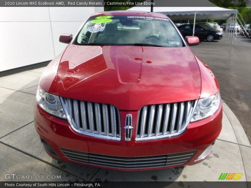 Red Candy Metallic / Cashmere/Fine Line Ebony 2010 Lincoln MKS EcoBoost AWD