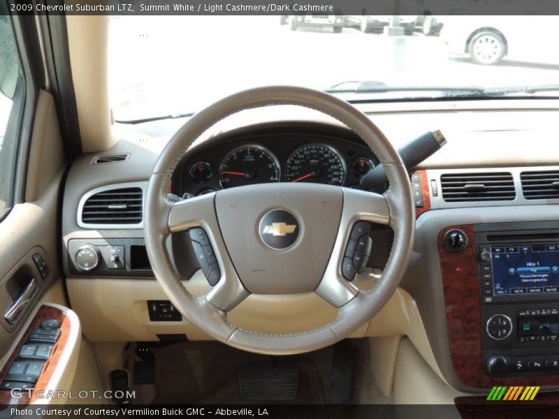 Summit White / Light Cashmere/Dark Cashmere 2009 Chevrolet Suburban LTZ