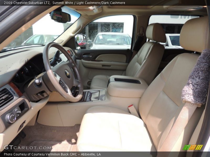 Summit White / Light Cashmere/Dark Cashmere 2009 Chevrolet Suburban LTZ