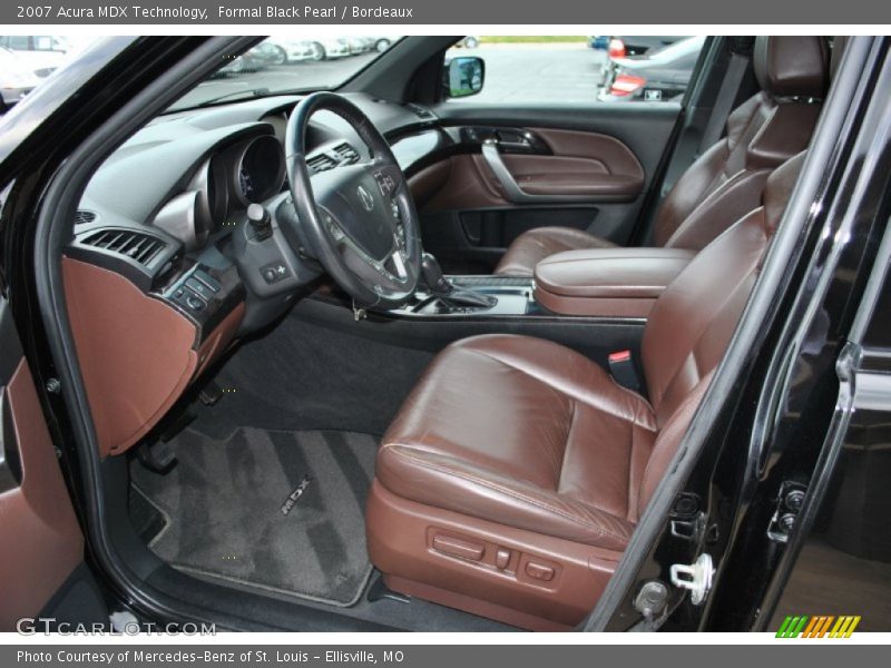  2007 MDX Technology Bordeaux Interior