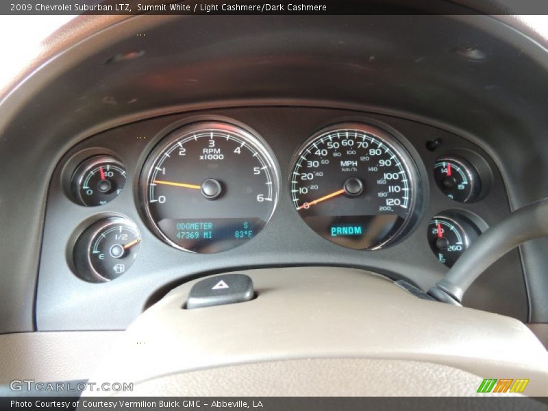 Summit White / Light Cashmere/Dark Cashmere 2009 Chevrolet Suburban LTZ