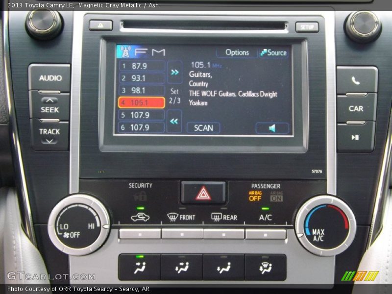 Magnetic Gray Metallic / Ash 2013 Toyota Camry LE