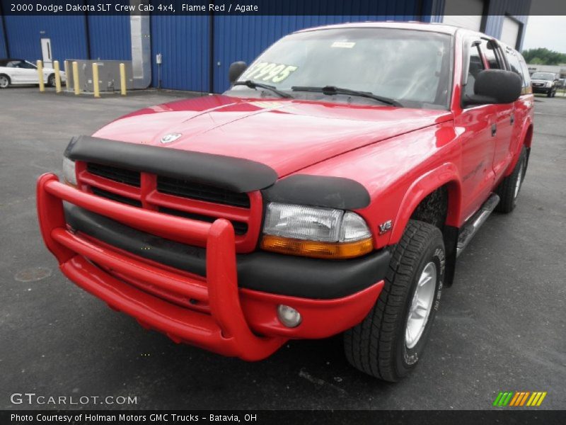 Flame Red / Agate 2000 Dodge Dakota SLT Crew Cab 4x4