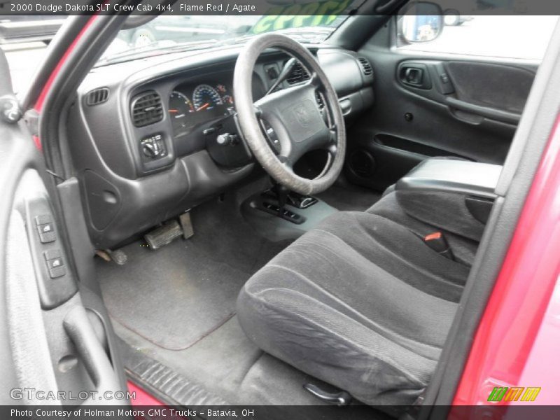 Flame Red / Agate 2000 Dodge Dakota SLT Crew Cab 4x4