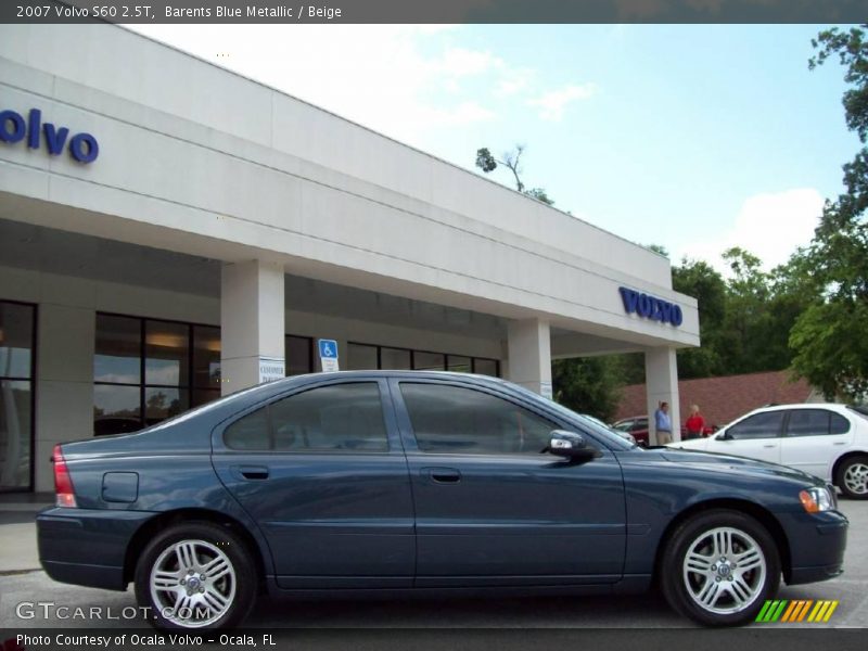 Barents Blue Metallic / Beige 2007 Volvo S60 2.5T