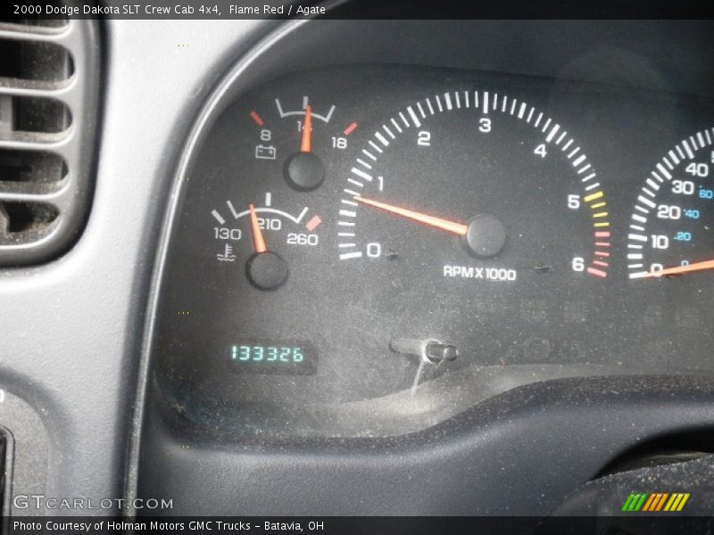 Flame Red / Agate 2000 Dodge Dakota SLT Crew Cab 4x4