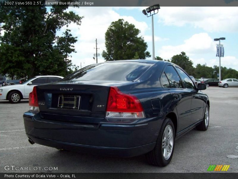 Barents Blue Metallic / Beige 2007 Volvo S60 2.5T