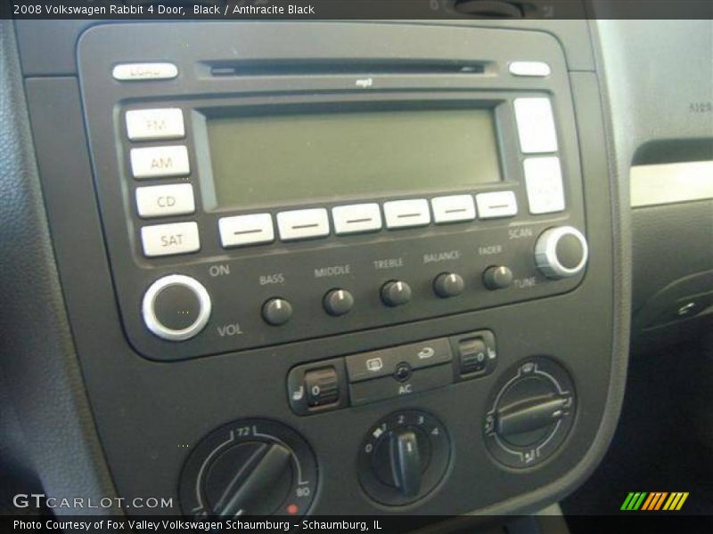 Black / Anthracite Black 2008 Volkswagen Rabbit 4 Door