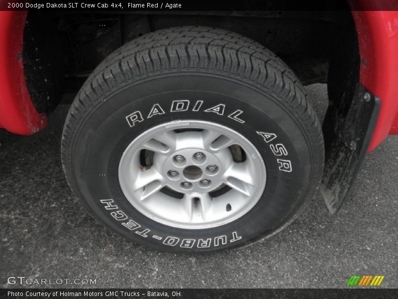 Flame Red / Agate 2000 Dodge Dakota SLT Crew Cab 4x4