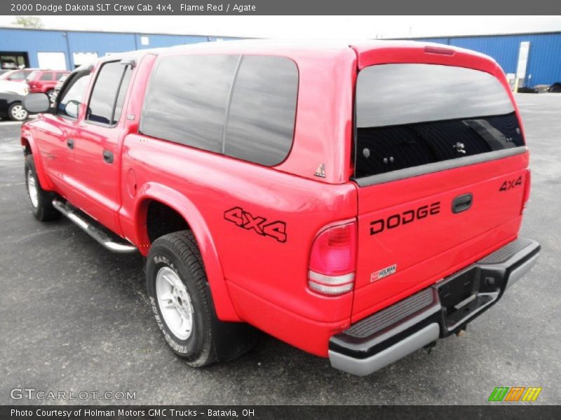 Flame Red / Agate 2000 Dodge Dakota SLT Crew Cab 4x4