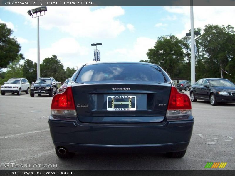 Barents Blue Metallic / Beige 2007 Volvo S60 2.5T