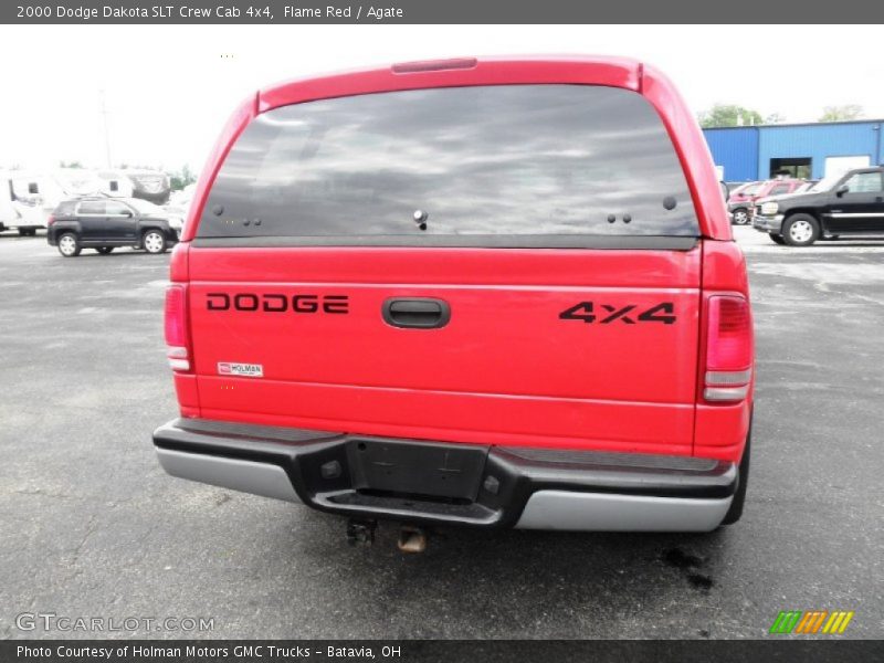 Flame Red / Agate 2000 Dodge Dakota SLT Crew Cab 4x4