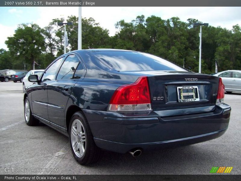 Barents Blue Metallic / Beige 2007 Volvo S60 2.5T