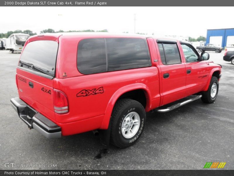 Flame Red / Agate 2000 Dodge Dakota SLT Crew Cab 4x4