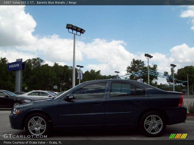 Barents Blue Metallic / Beige 2007 Volvo S60 2.5T