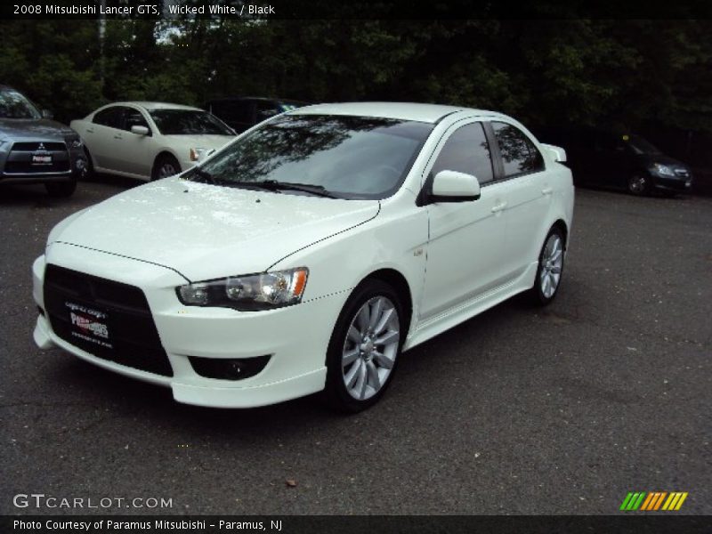 Wicked White / Black 2008 Mitsubishi Lancer GTS