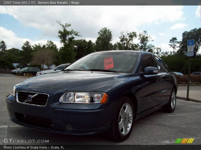 Barents Blue Metallic / Beige 2007 Volvo S60 2.5T