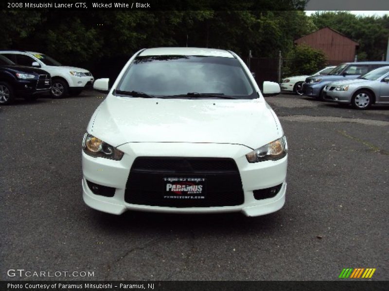 Wicked White / Black 2008 Mitsubishi Lancer GTS