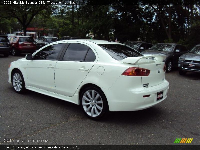 Wicked White / Black 2008 Mitsubishi Lancer GTS