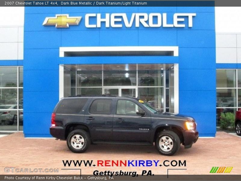 Dark Blue Metallic / Dark Titanium/Light Titanium 2007 Chevrolet Tahoe LT 4x4