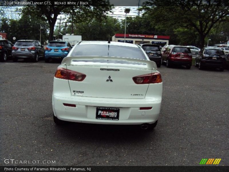 Wicked White / Black 2008 Mitsubishi Lancer GTS
