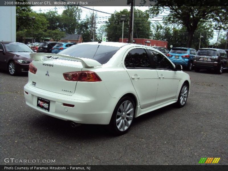 Wicked White / Black 2008 Mitsubishi Lancer GTS