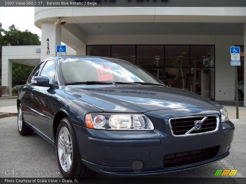 Barents Blue Metallic / Beige 2007 Volvo S60 2.5T