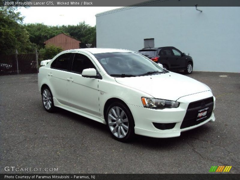 Wicked White / Black 2008 Mitsubishi Lancer GTS