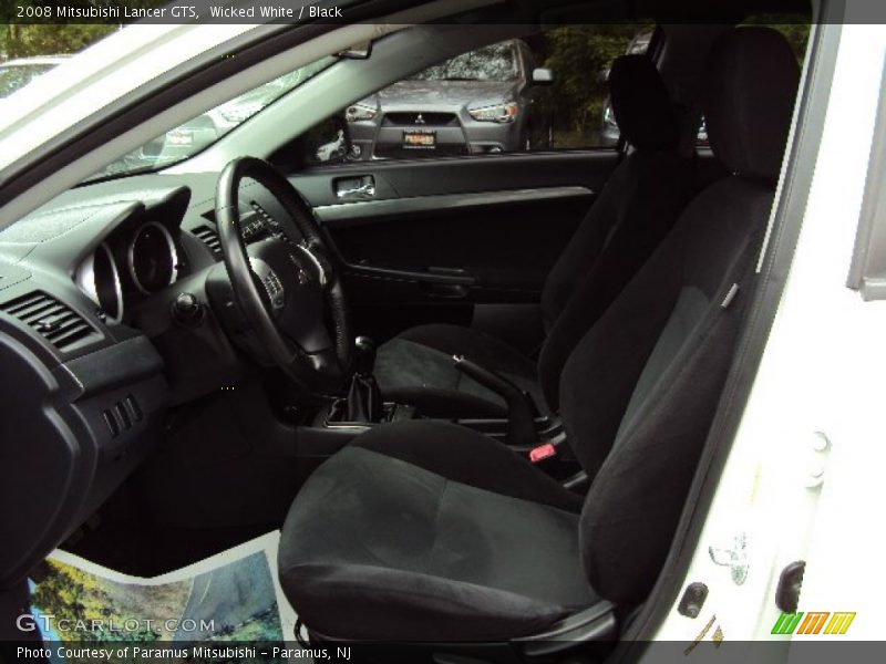 Wicked White / Black 2008 Mitsubishi Lancer GTS