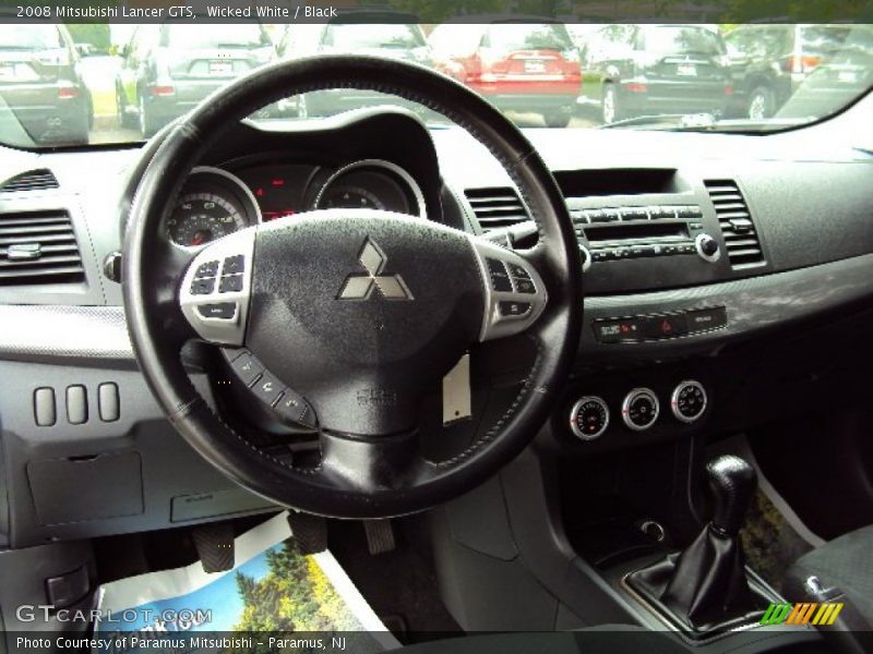 Wicked White / Black 2008 Mitsubishi Lancer GTS