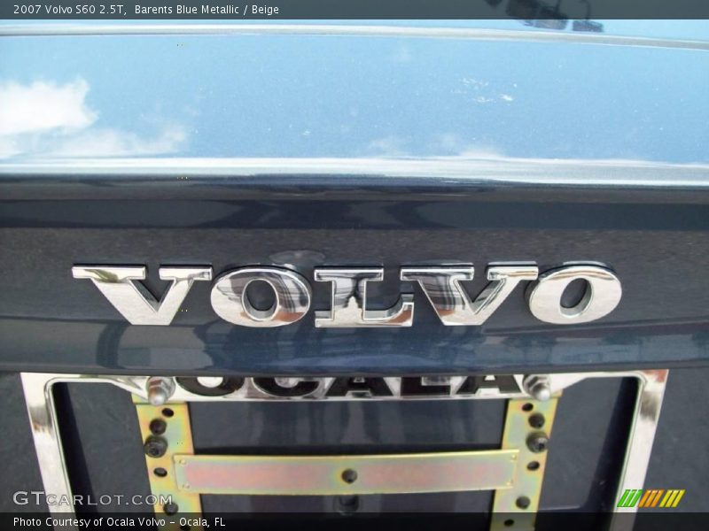 Barents Blue Metallic / Beige 2007 Volvo S60 2.5T