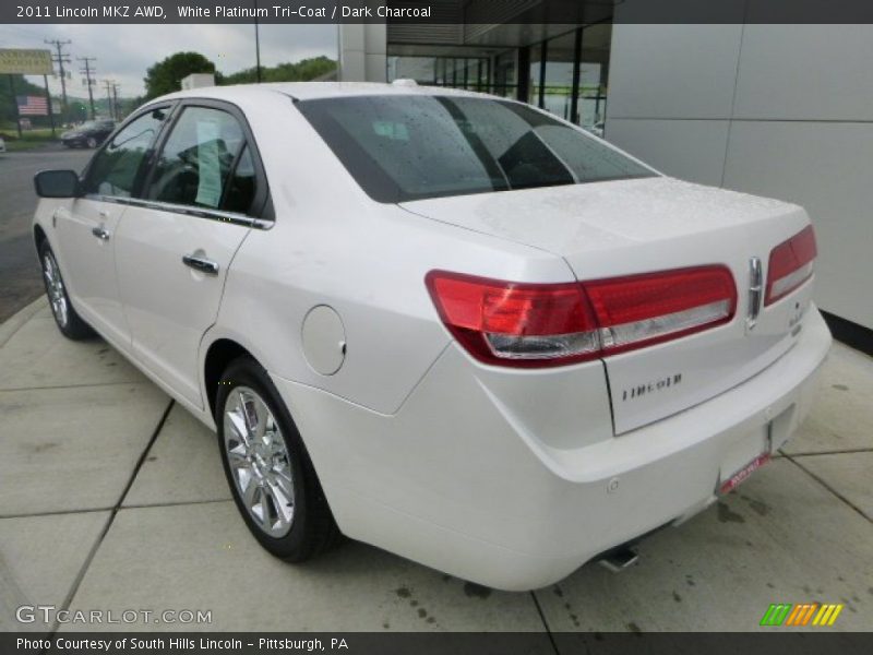 White Platinum Tri-Coat / Dark Charcoal 2011 Lincoln MKZ AWD