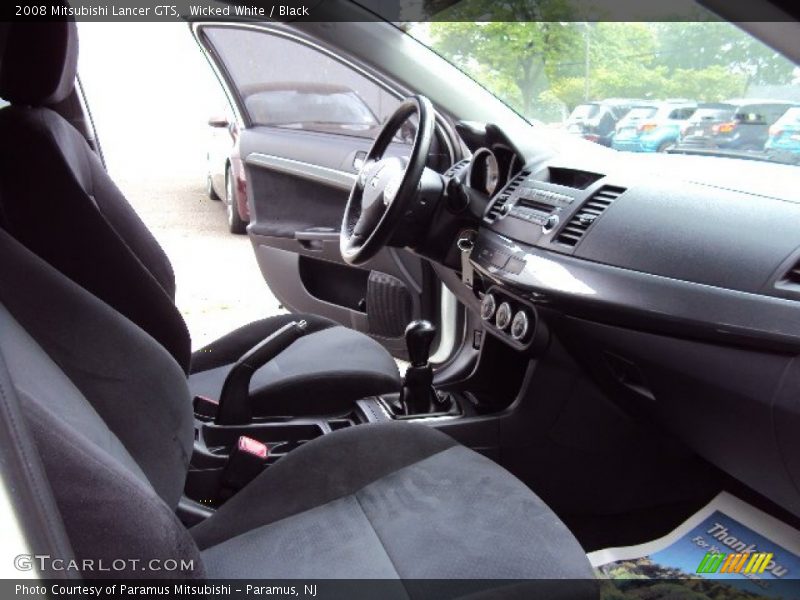Wicked White / Black 2008 Mitsubishi Lancer GTS