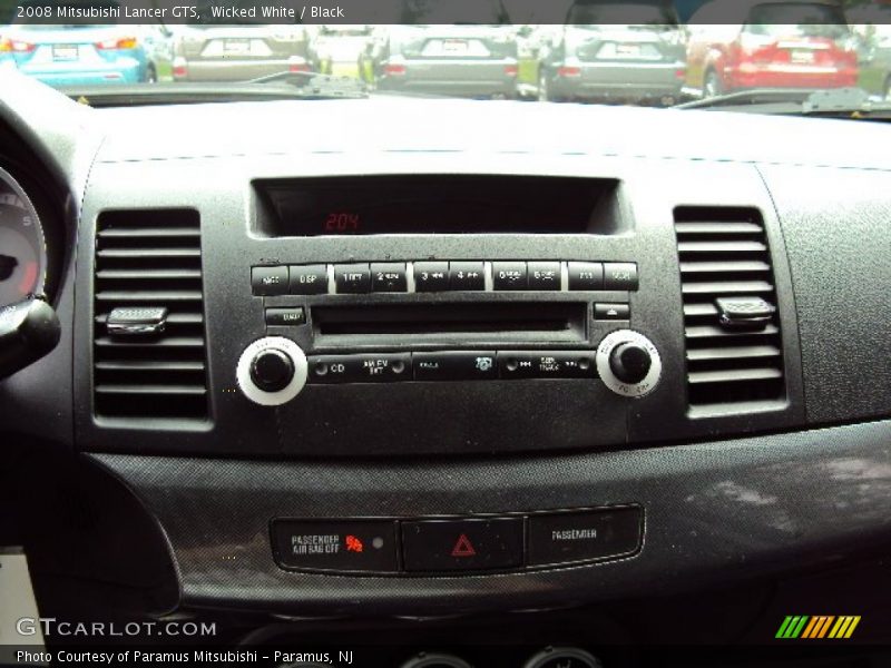 Wicked White / Black 2008 Mitsubishi Lancer GTS