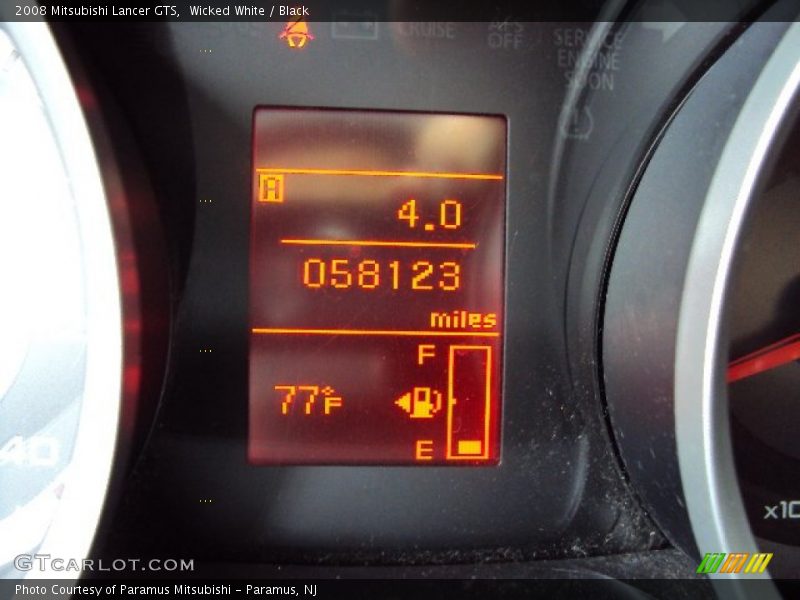 Wicked White / Black 2008 Mitsubishi Lancer GTS