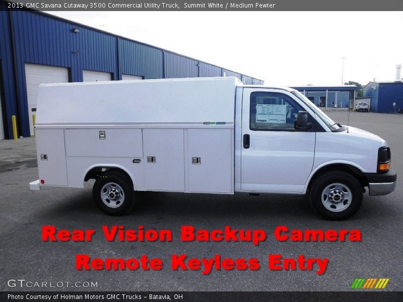 Summit White / Medium Pewter 2013 GMC Savana Cutaway 3500 Commercial Utility Truck