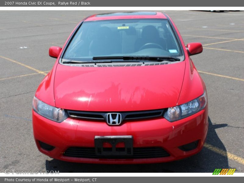 Rallye Red / Black 2007 Honda Civic EX Coupe